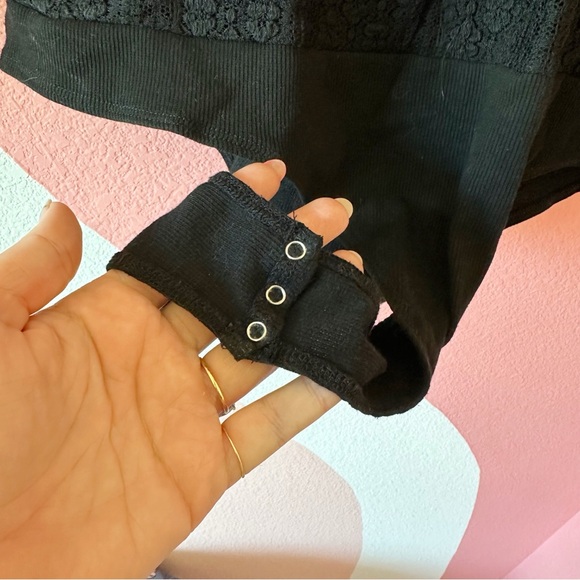 Stitch Fix August Mist Kalani Black Lace Knit Bodysuit 2X - Picture 5 of 7